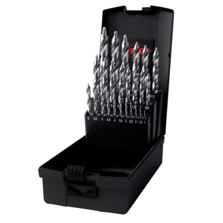 25-piece drill set RUKO HSS-G Ultimatecut Flowstep - Ruko