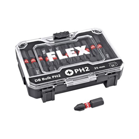25-piece impact bit set FLEX DB PH2 - FLEX Accessories
