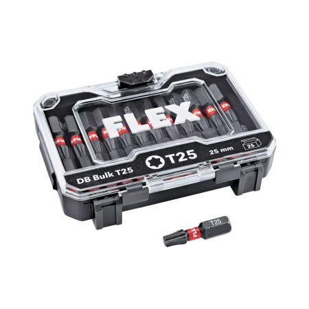 25-piece impact bit set FLEX DB T25 - FLEX Accessories