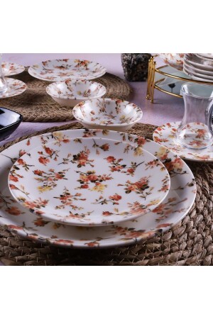 25 Piece Porcelain Breakfast Set - Db1185 535 - Tulü Porselen