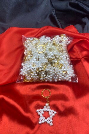 25 Pieces Pearl Keychain - Special Day Gift - Söz Wedding Promotion - Eminönü Baskı Merkezi