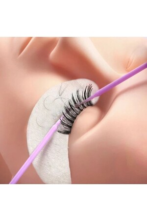 25Pcs Silk Eyelashes PURPLE Microbrush Brush For Microblading Permanent Makeup - Dfcosmetics