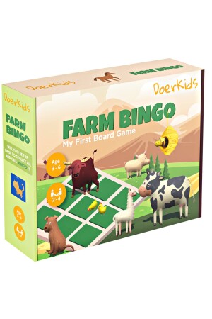 م.ن.ز-فارم بينغو - ألعاب الأطفال المعتمدة على المزرعة 2-6 سنوات 972249 - DoerKids