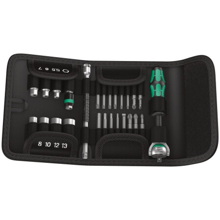 26-piece screwdriver bit and head set WERA Kraftform Kompakt ZYKLOP - Wera