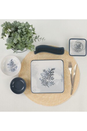 26 Piece Square Breakfast Set for 6 People 43100000215 - Keramika