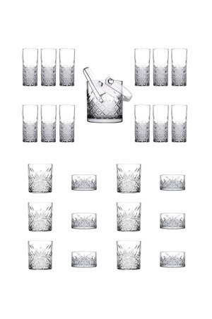 27-teiliges Genussset, hohes Glas + kurzes Glas + Snackschale + Eisschale US0661065 - Paşabahçe