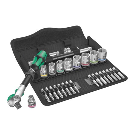 29-piece ratchet and screwdriver bit set WERA 8100 SB 6 3/8