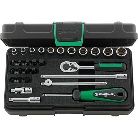 29-piece socket set STAHLWILLE 40/23/6 KN 1/4