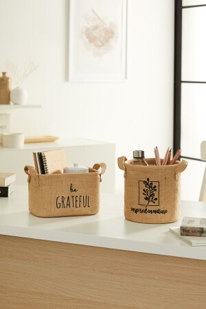 2er-Set Jute-Schrank für Wäsche, Kinderzimmer, Spielzeug-Organizer, faltbarer Aufbewahrungskorb, Organizer - Ocean Home Textile