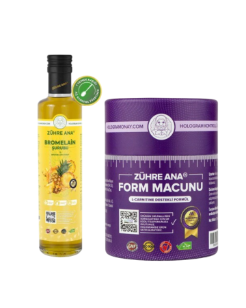 2er Set Zühre Ana Bromelain Detox Sirup mit Ananas & Zühre Ana L-Carnitin Supported Form Paste - Zühre Ana
