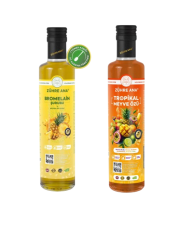 2er-Set Zühre Ana Detox-Sirup mit Bromelain, Ananas & Zühre Ana Tropenfruchtextrakt, 640 Gr - Zühre Ana