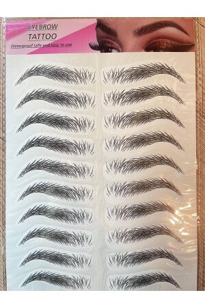 2k Black Eyebrow Tattoo Sticker Permanent Waterproof Natural Eyebrow Tattoo - Irtihal