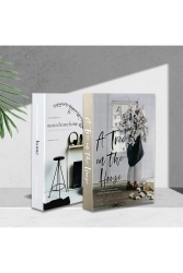 2'li A Tree & Mono Dekoratif Kitap Kutu iray03 - irayhomedecor
