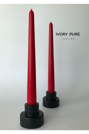 2pcs Black Candlestick Candle Holder - Decorative Candle Holder - Tall Candlestick - Ivorypure.Co