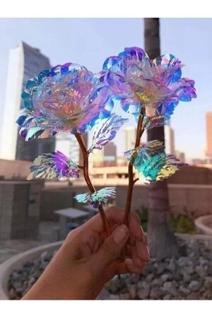 2pcs Eternity Rose Galaxy Rose Butterfly Bouquet Gift Christmas Mother's Valentine's Day Gift - Paraply