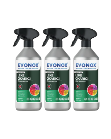 3lü Set Evonox Clean Çok Amaçlı Ultra Güçlü Leke Çıkarıcı Sprey - Evonox