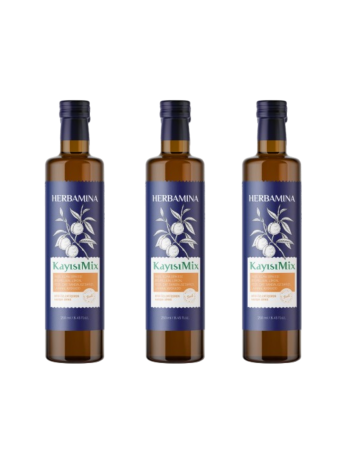 3lü Set Herbamina Kayısı Mix Sirke 250ml - Herbamina