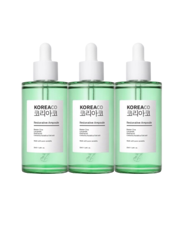 3lü Set Koreaco Centella & Cica & Ceramide - Onarıcı- Aydınlatıcı -24 Saat Nemlendirme Ampoule - Koreaco