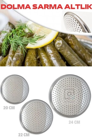 3 Boy (20-22-24) Dolma & Sarma Altlığı Delikli Çelik Pizza & Lahmacun Tepsisi TYC00717383639 - Genel Markalar