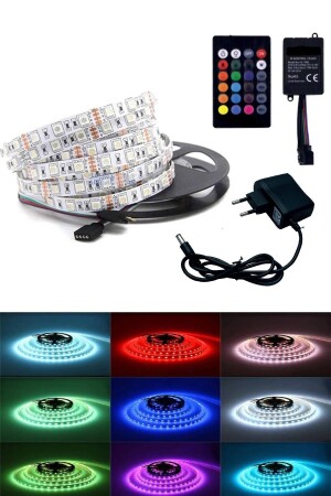 3 Chip RGB LED Strip Plug and Play Animated 5 Meters 5050 SMD - Sanctum