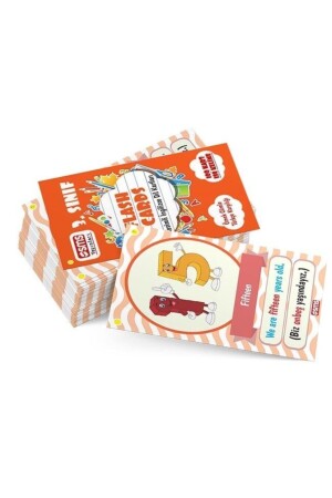 3. Class Flash Cards English Language Card - Sms Yayınları
