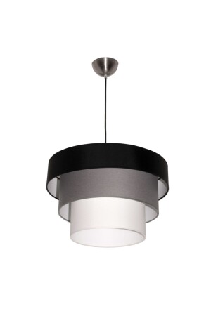 3 Color Cake Chandelier Medium Size 3 Piece Cake Black and Beige - White West inn House