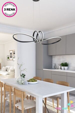 3 Color Lightable LED Chandelier Locca LOCCA - Harnelli
