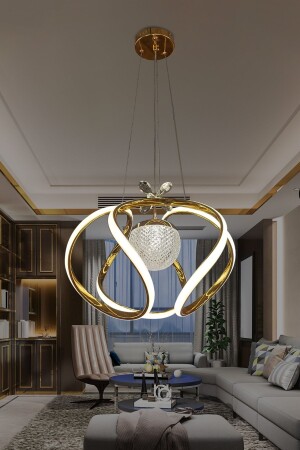 3 Color Modern Pendant Lamp Ball Dron LED Chandelier Nickel-plated Gold Plated CHANDELIER - DEKORLİVE