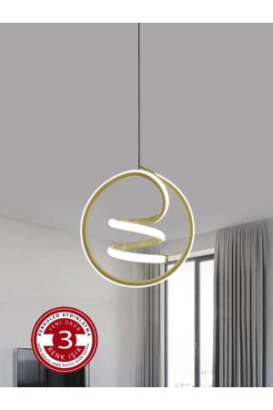3 Color Modern Pendant Lamp LED Chandelier Gold Case spiral - Renkoled Aydınlatma