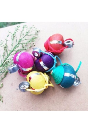 3 Colored Spinning Tops - Çetin Çini