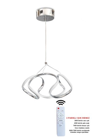 3 Colors Chrome Remote Controlled LED Chandelier Dron drone - RSCOLLECTIONS