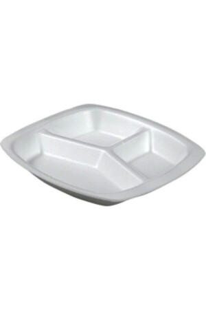 3 Compartment Lidless Foam Plate 200 Pieces erz0002 - erze
