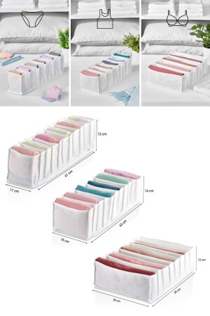 3-Drawer Underwear Organizer Organizer Set - Serstil
