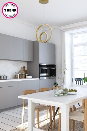 3 Farben beleuchtbarer Flur-Eingangs-Wohnzimmer-Einzel-LED-Kronleuchter 9557-1 3 FARBEN - Harnelli