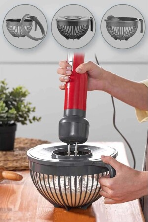 3 in 1 Multi-Purpose Mixer Bowl - Strainer - Bowl - The Anabel