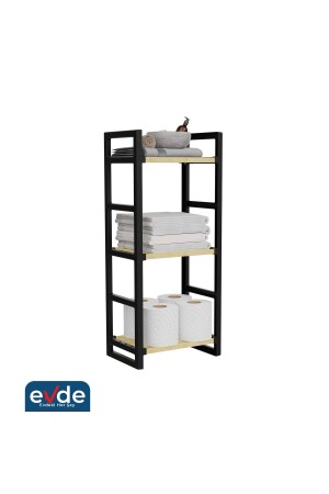 3 Katlı Süper Kalite Siyah Masif Ahşap Banyo Düzenleyici - Stickwood