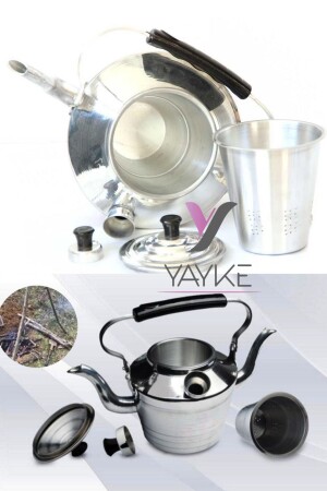 3 Liter Double Spout, Double Sided Aluminum Teapot Hunter, Camping, Picnician Teapot (NO 22) Yayke12345678920 - Yayke