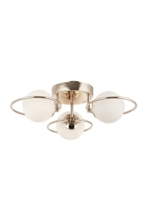 3 Lü Opal Camlı Rose Gold Avize 5247-3 SR - Eray Aydınlatma