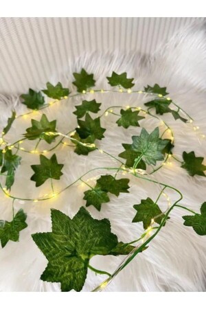 3 Mt Fairy Led Ivy Lighted Large Leaf Artificial Ivy Plane Tree Decorative Ornament - Temalife