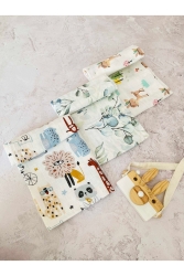 3 Multi-Purpose Muslin Cloth Cover Blanket 3pcs muslin - JUNİPERUS