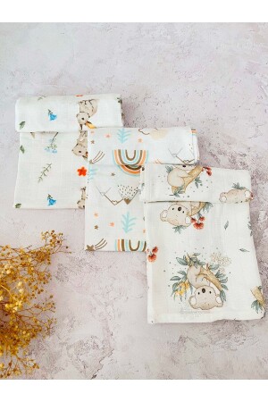 3 Multi-Purpose Muslin Cloth Cover Blanket 3pcs muslin - JUNİPERUS