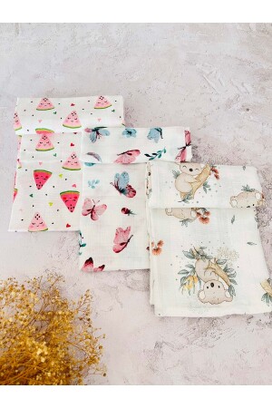 3 Multi-Purpose Muslin Cloth Cover Blanket - Juniperus