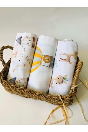 3 Multi-Purpose Muslin Cloth Cover Blanket - Juniperus
