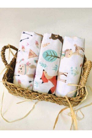 3 Multi-Purpose Muslin Cloth Cover Blanket - Juniperus