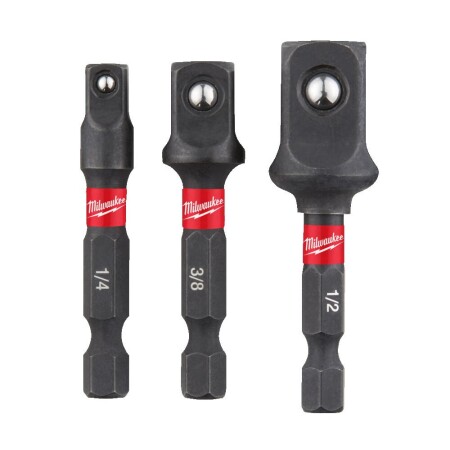 3-piece adapter set MILWAUKEE Shockwave impact duty - Milwaukee Accessories
