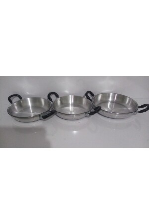 3 Piece Aluminum Egg Pan Set (20 Cm 18 Cm 16 Cm) ymrt3tt - qpazar