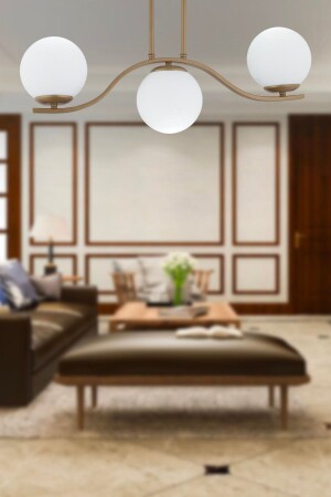 3-Piece Antique Modern Suitable for Living Room Cafe Restaurant, Living Room Chandelier 4017-03-FR - Apliqa
