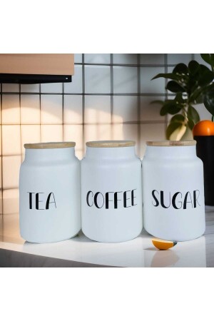 3-Piece Bamboo Lid Vacuum Glass Tea Sugar Coffee Jar Set TYC00636683680D1669873725547 - Pembishayatlar