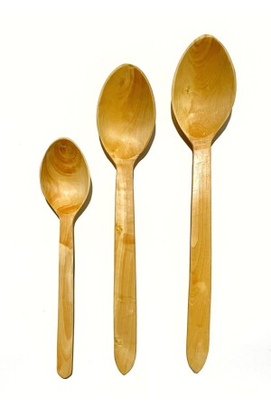 3 Piece Boxwood Spoon Wooden Spoon Wooden Wood Spoon 3-spoon - Kitchen Mania