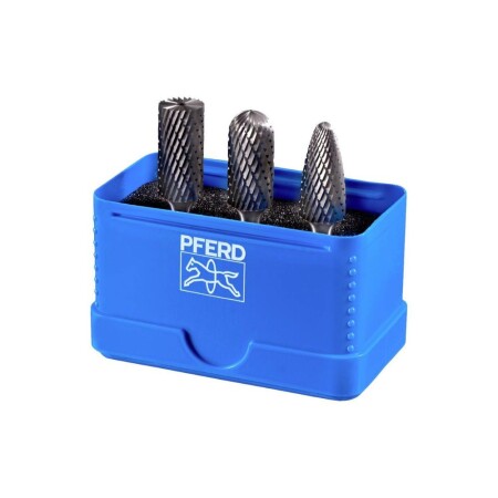 3-piece carbide burr set PFERD 1507 Z3P 12mm - Pferd